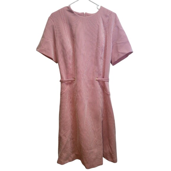 American Vintage Dresses & Skirts - Vintage MCM Boho Maxi Red & White Stripe Dress Sz L